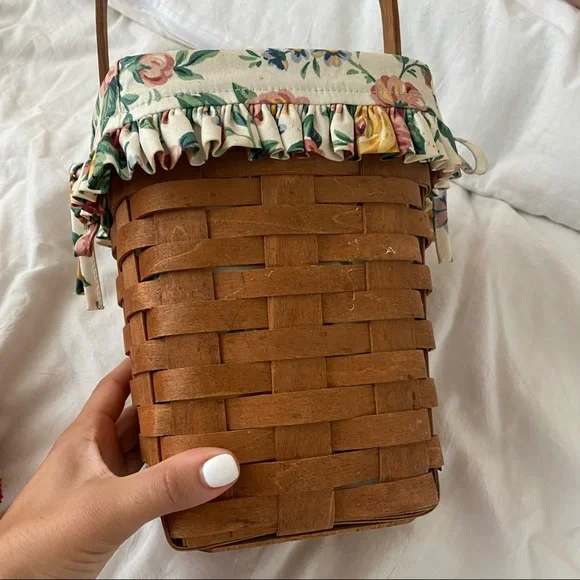 Longaberger floral RARE handwoven basket 1988 - Picture 4 of 6